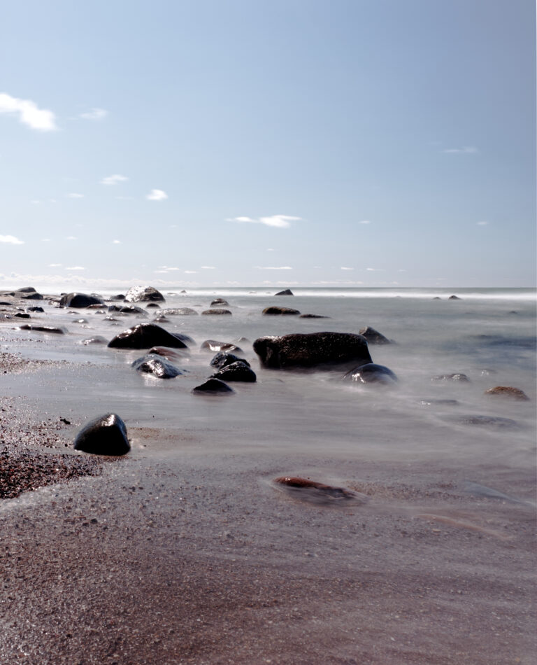 Stranden ved Hirtshals fyr. Billedet taget af fotograf Jan Chr. Christensen.